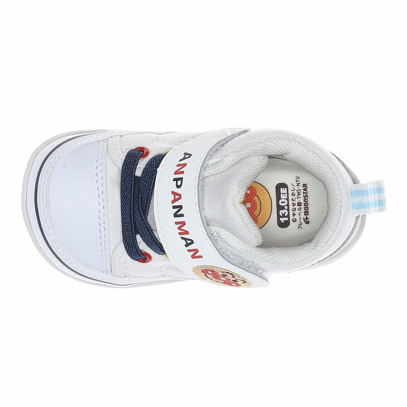 문스타 호빵맨 베이비 하이탑 슈즈 AP B61 화이트