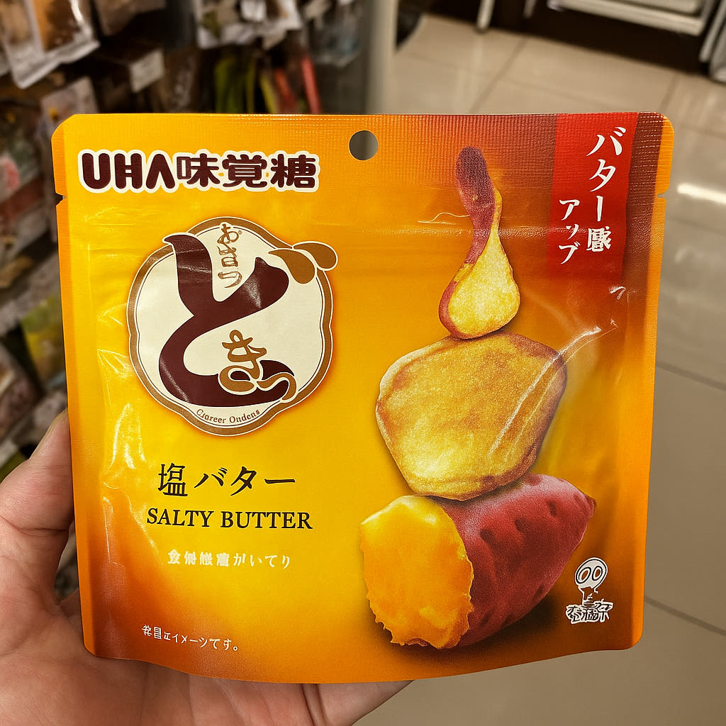 UHA 미각당 오사츠도킷 소금 버터맛 고구마칩 40g