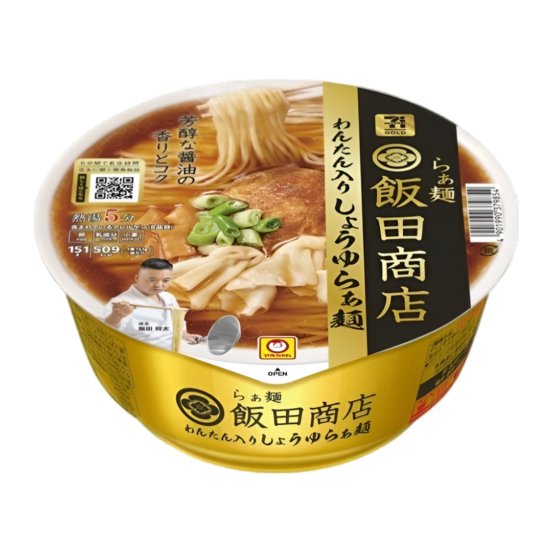 세븐프리미엄 골드 이이다쇼텐 완탕 간장 라면 151g 세븐프리미엄 컵라면