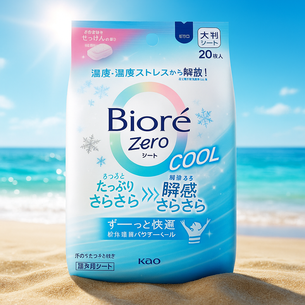 비오레 제로 시트 쿨 타입 산뜻한 비누향 20매입