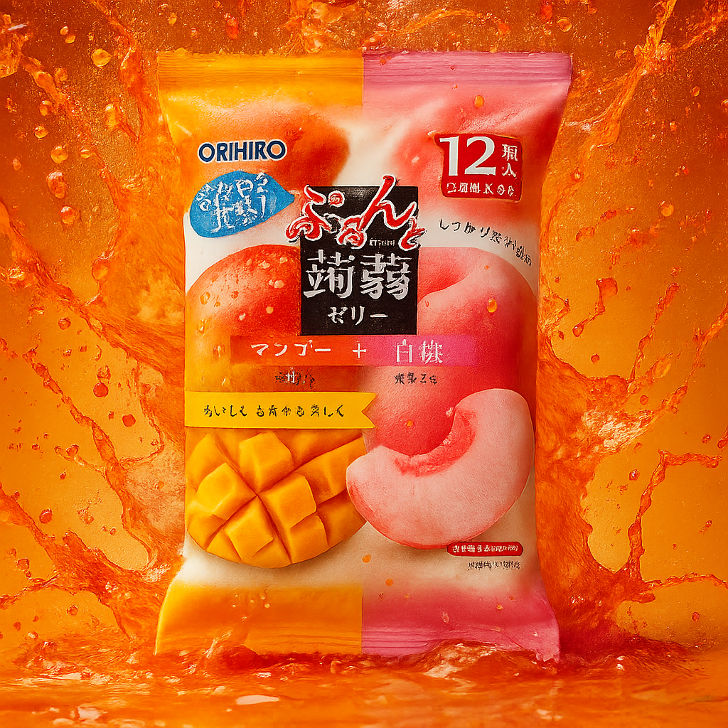 오리히로 곤약젤리 파우치 망고+백도맛 240g (20g × 12개입)