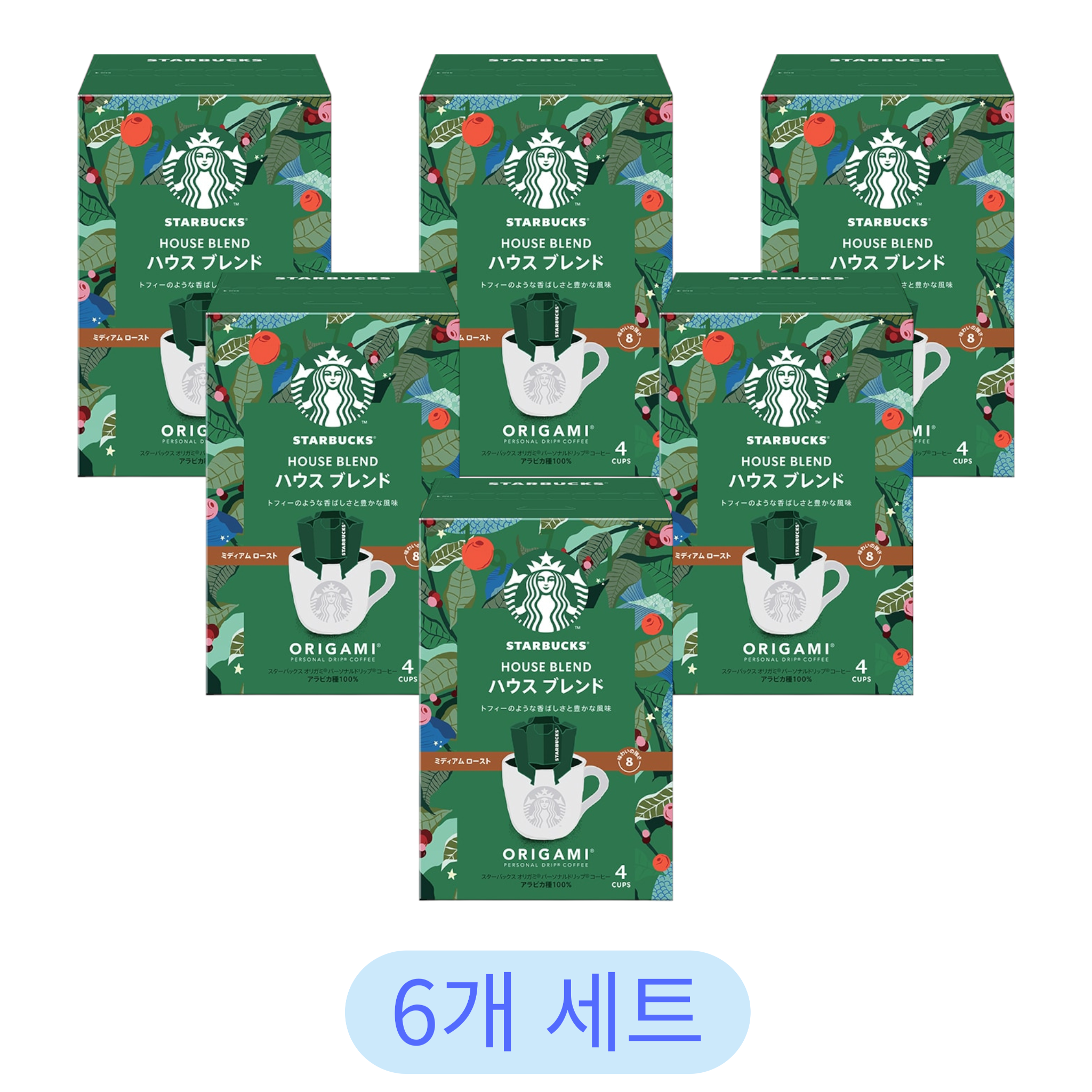 네슬레 스타벅스 오리가미 하우스 블렌드 9g x 4봉 (6개 세트)