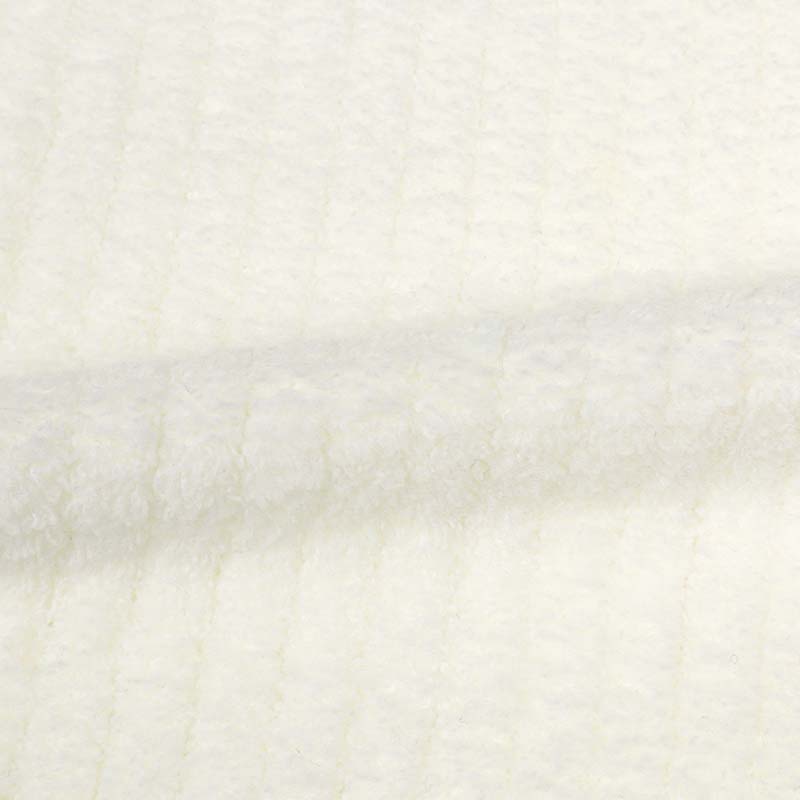 阿卡醬混合寶寶柔軟絨毛背心米白色 50–70cm