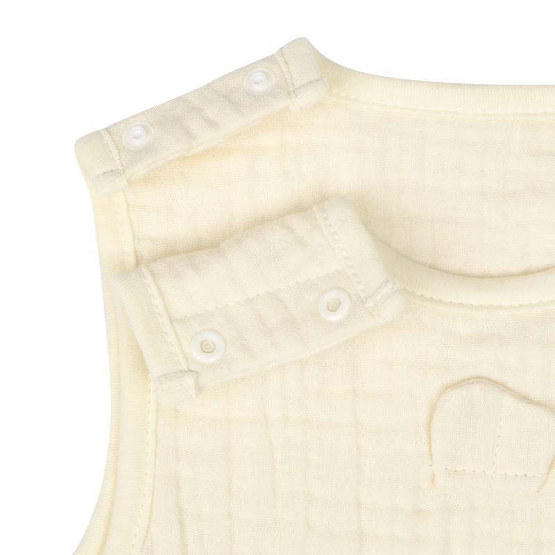 아카짱혼포 베이비 6중 거즈 베스트 크림 50–70cm