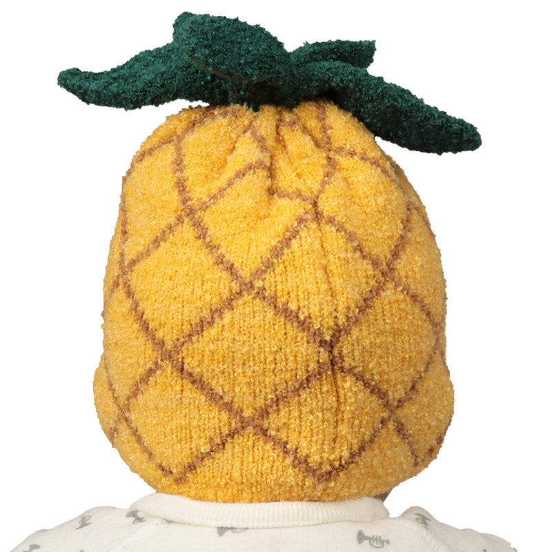 아카짱혼포 파인애플 니트모자 옐로우 (38–50cm)