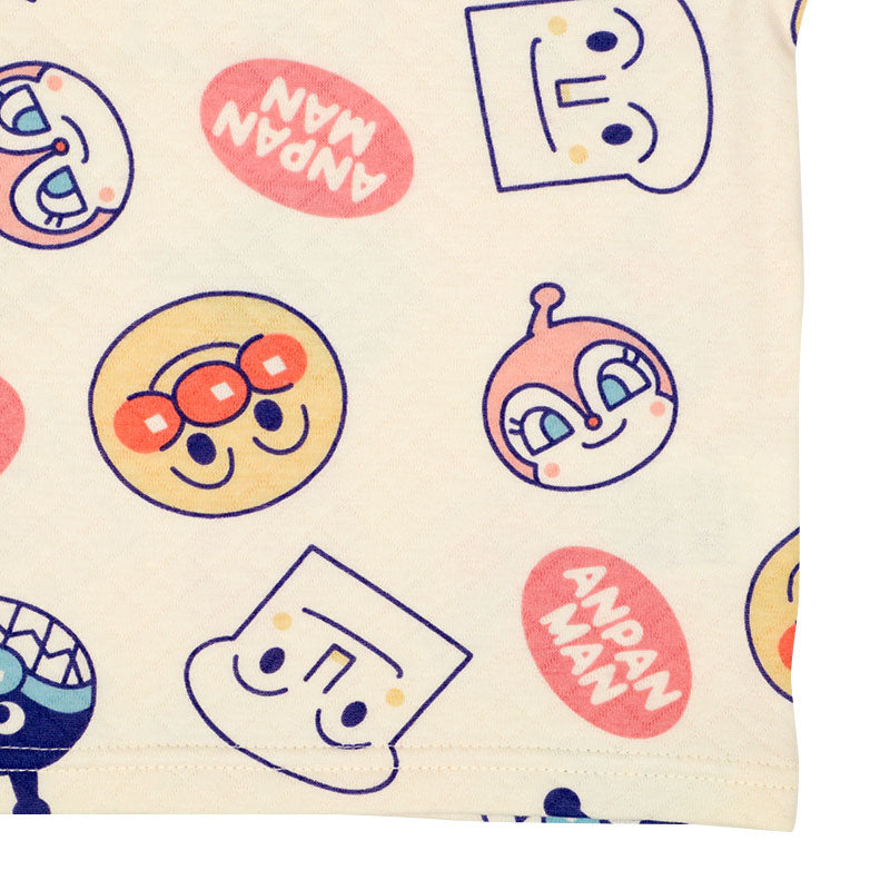 아카짱혼포 호빵맨 베이비 퀼팅 파자마 실내복 세트 핑크