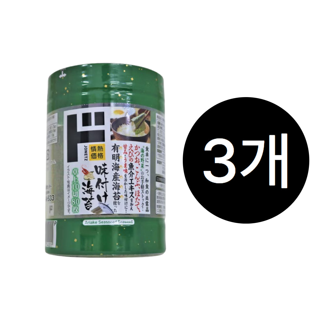 돈키호테 아리아케산 조미김 10절 80매 탁상용 (3통)