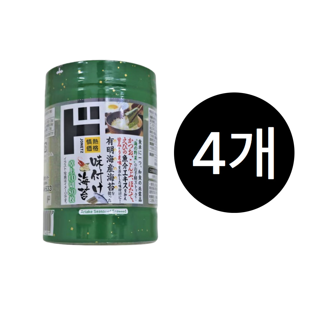 돈키호테 아리아케산 조미김 10절 80매 탁상용 (4통)