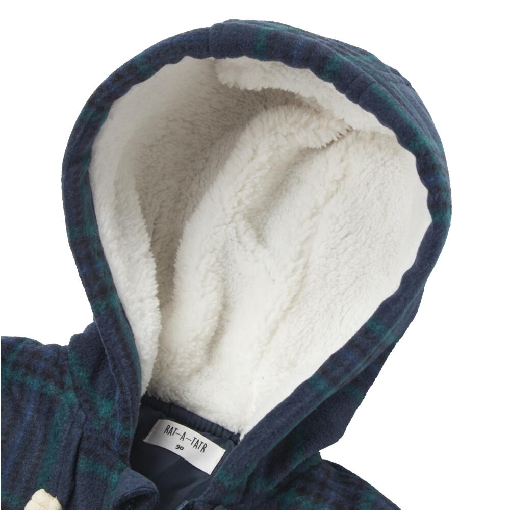 TOYSRUS RAT-A-TATR 유아 패딩 더플 코트 체크 네이비