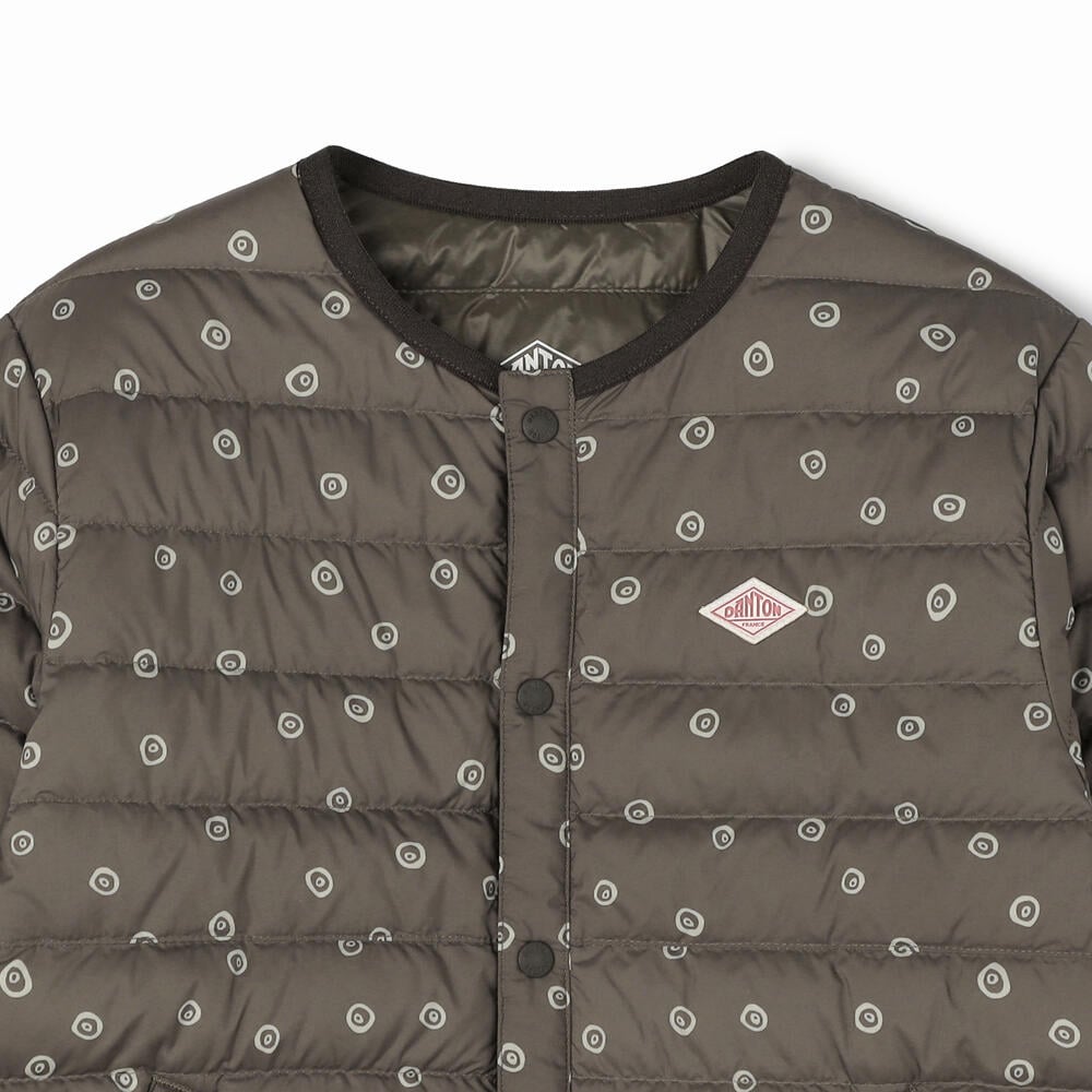 단톤 KIDS' INNER DOWN CREWNECK JACKET POLKA DOT