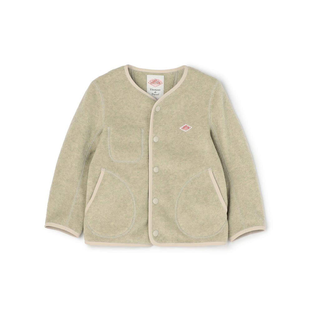 단톤 KIDS' FLEECE COLLARLESS JACKET