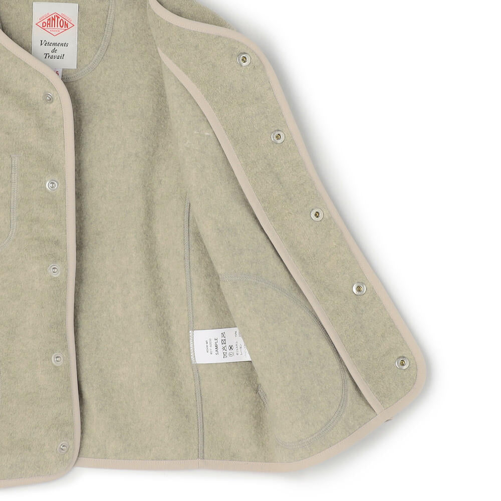 단톤 KIDS' FLEECE COLLARLESS JACKET