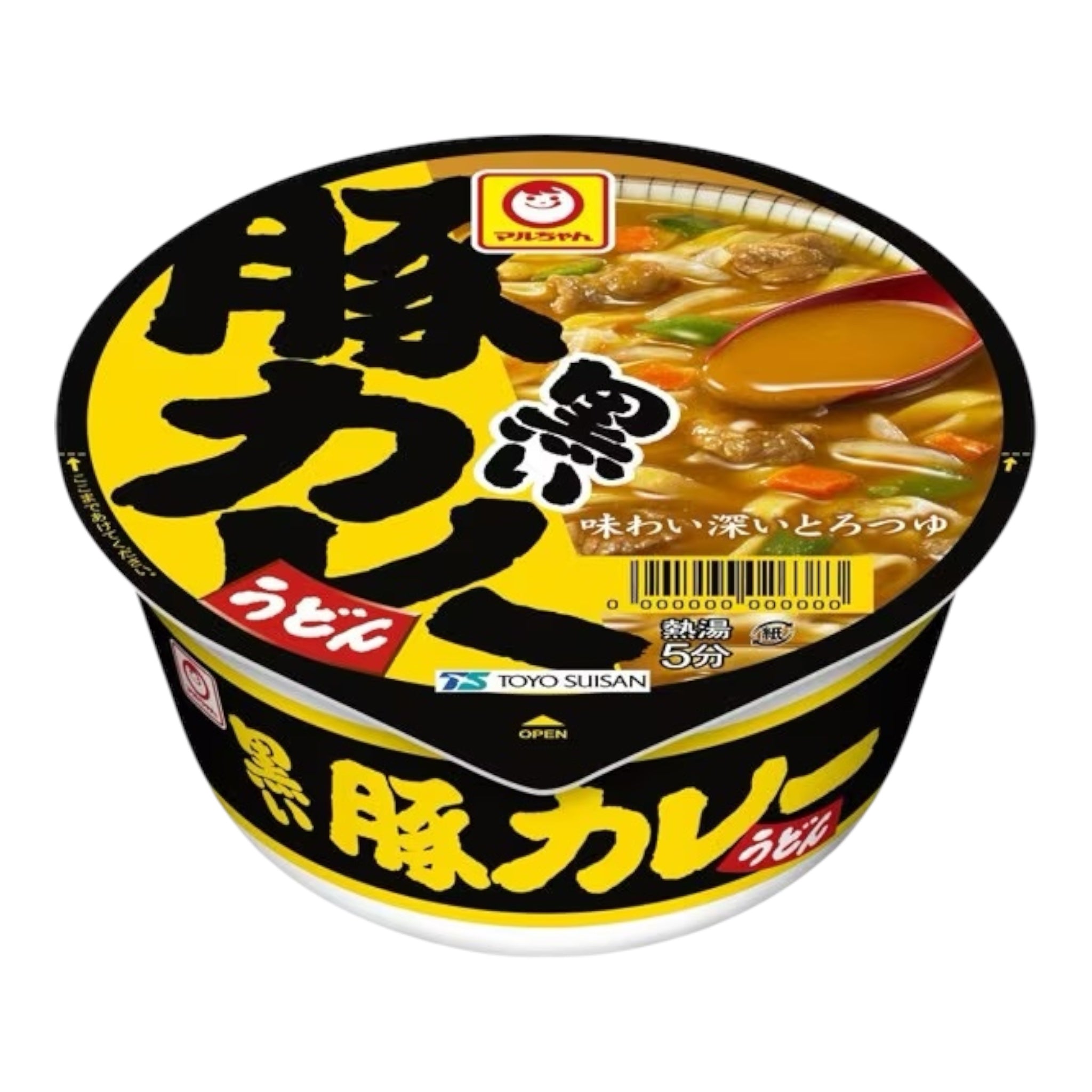 마루짱 흑돼지 카레 우동 컵면 87g