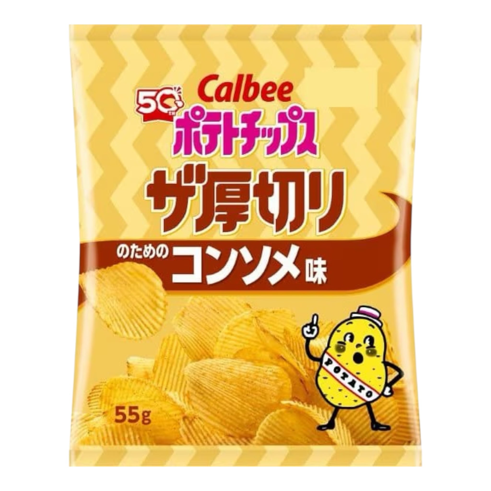 칼비 厚切薯片 康索梅口味 55g