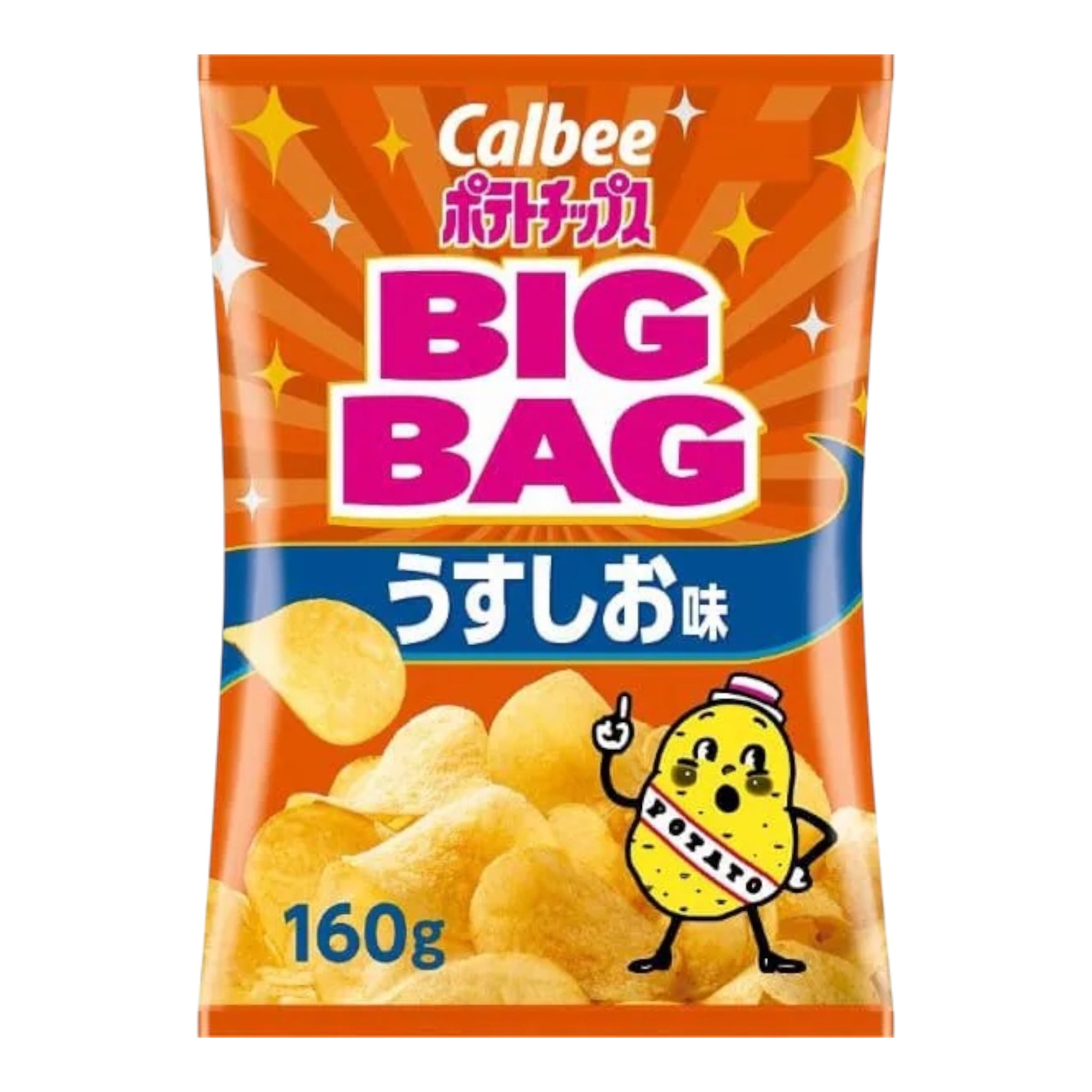 칼비 大包裝薯片 鹽味 160g