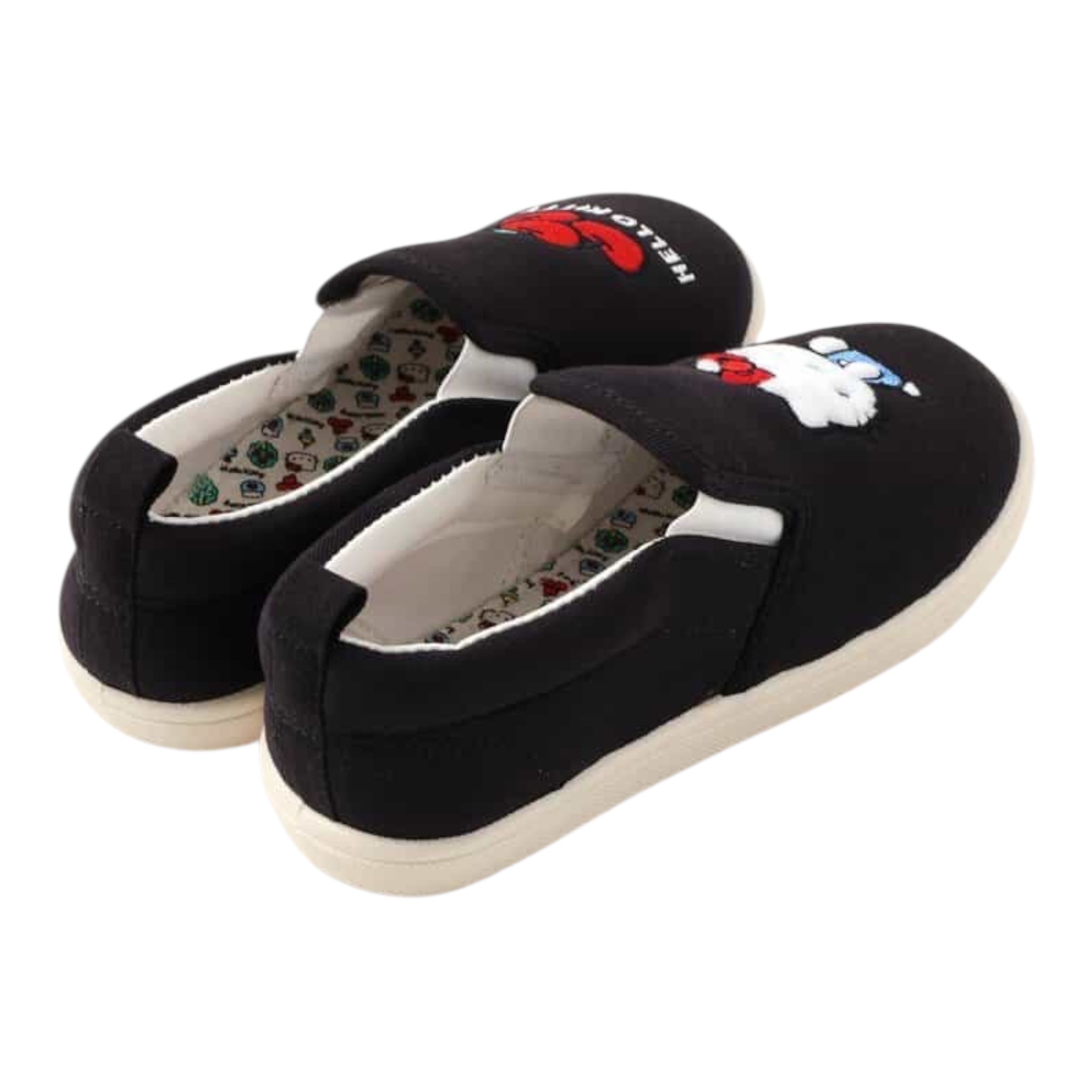 브리즈 BREEZE 헬로키티 모티프 슬립온 키즈 블랙