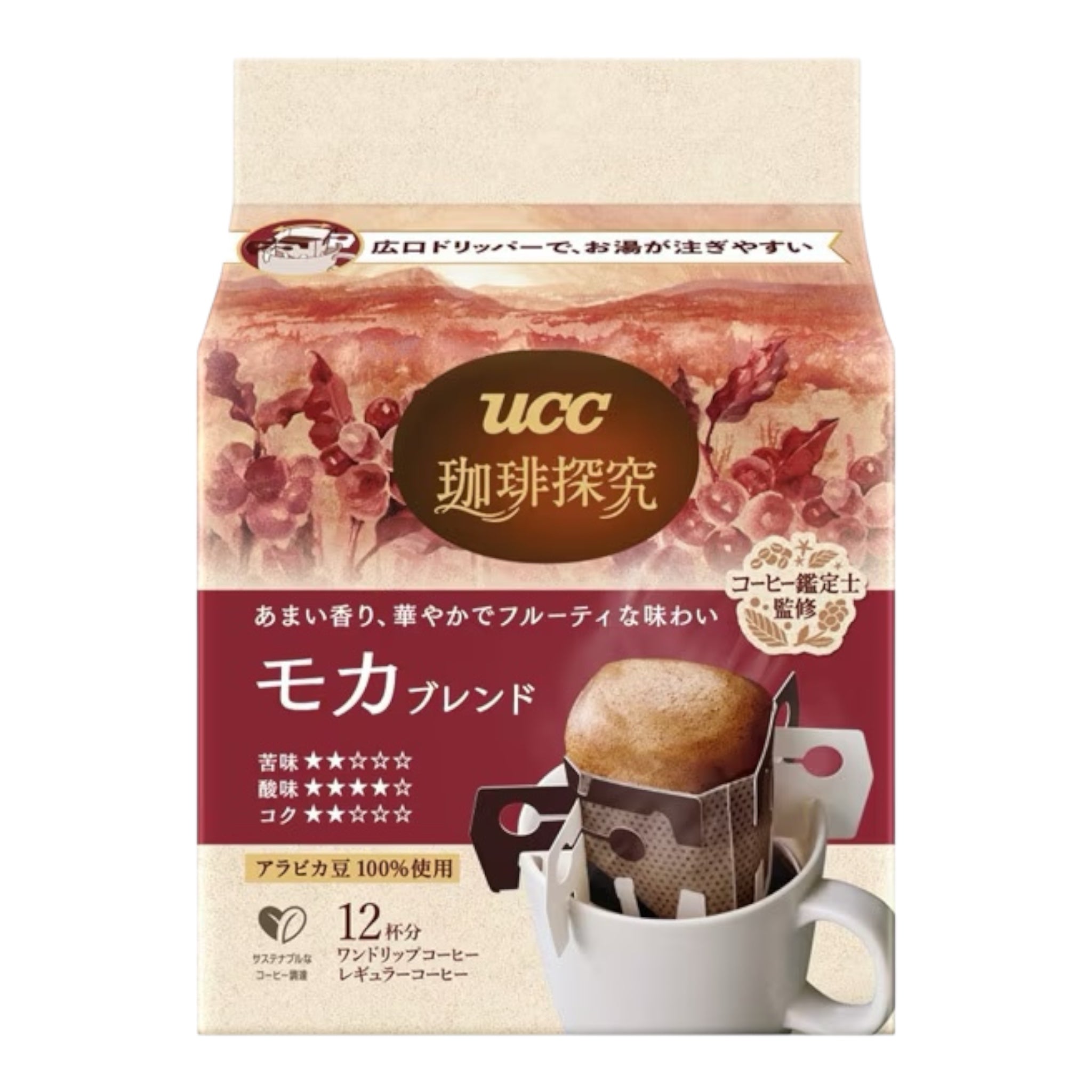UCC 커피탐구 원드립 커피 모카 블렌드 120g (10g x 12개입)
