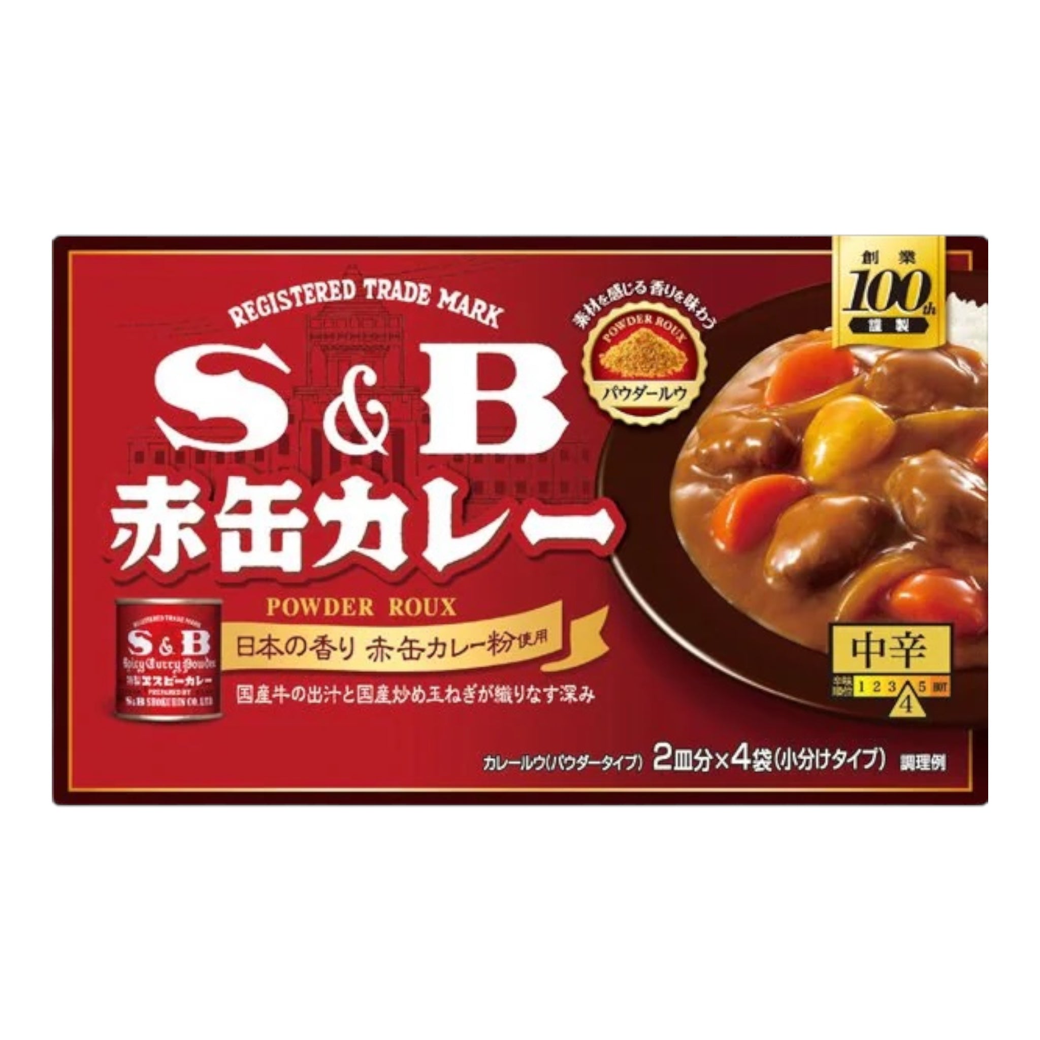 에스비 레드캔 카레 파우더 루우 중간매운맛 152g