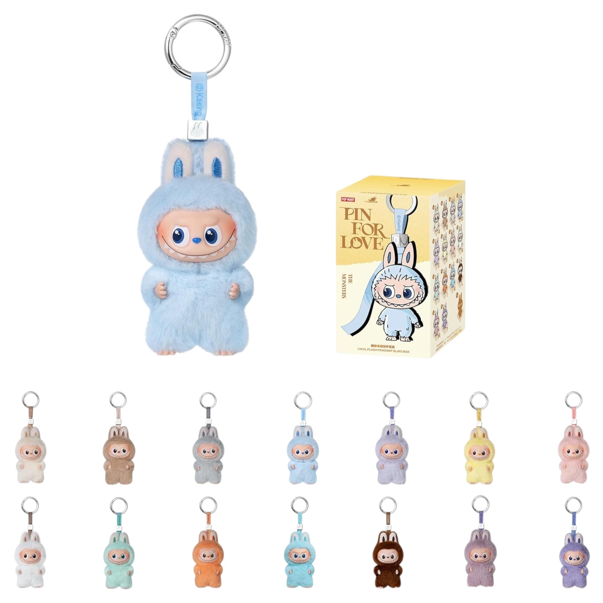 팝마트 더 몬스터 핀 포 러브 비닐 플러시 펜던트 블라인드 박스 랜덤 1개