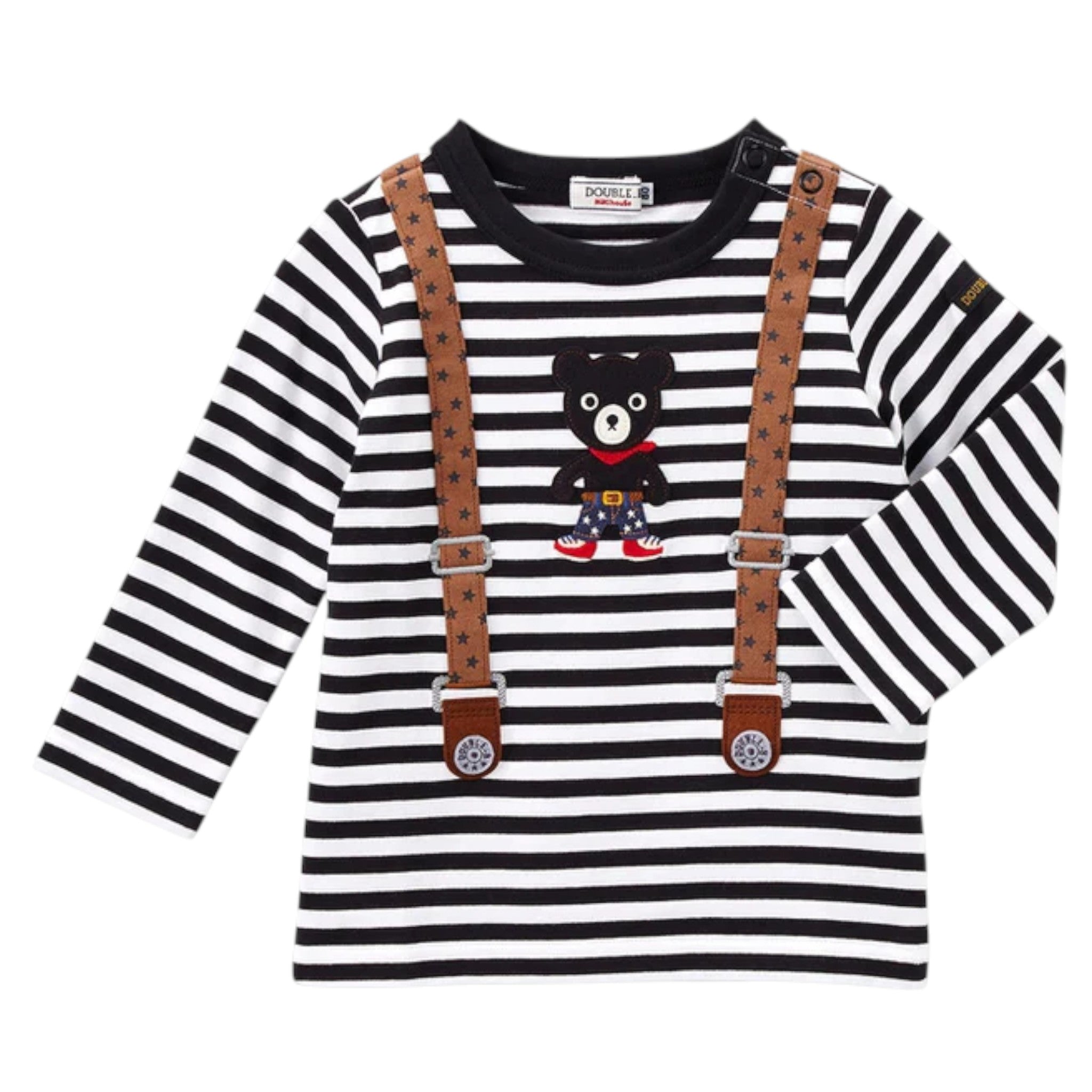 미키하우스 더블B 서스펜더 모티프 긴팔 티셔츠