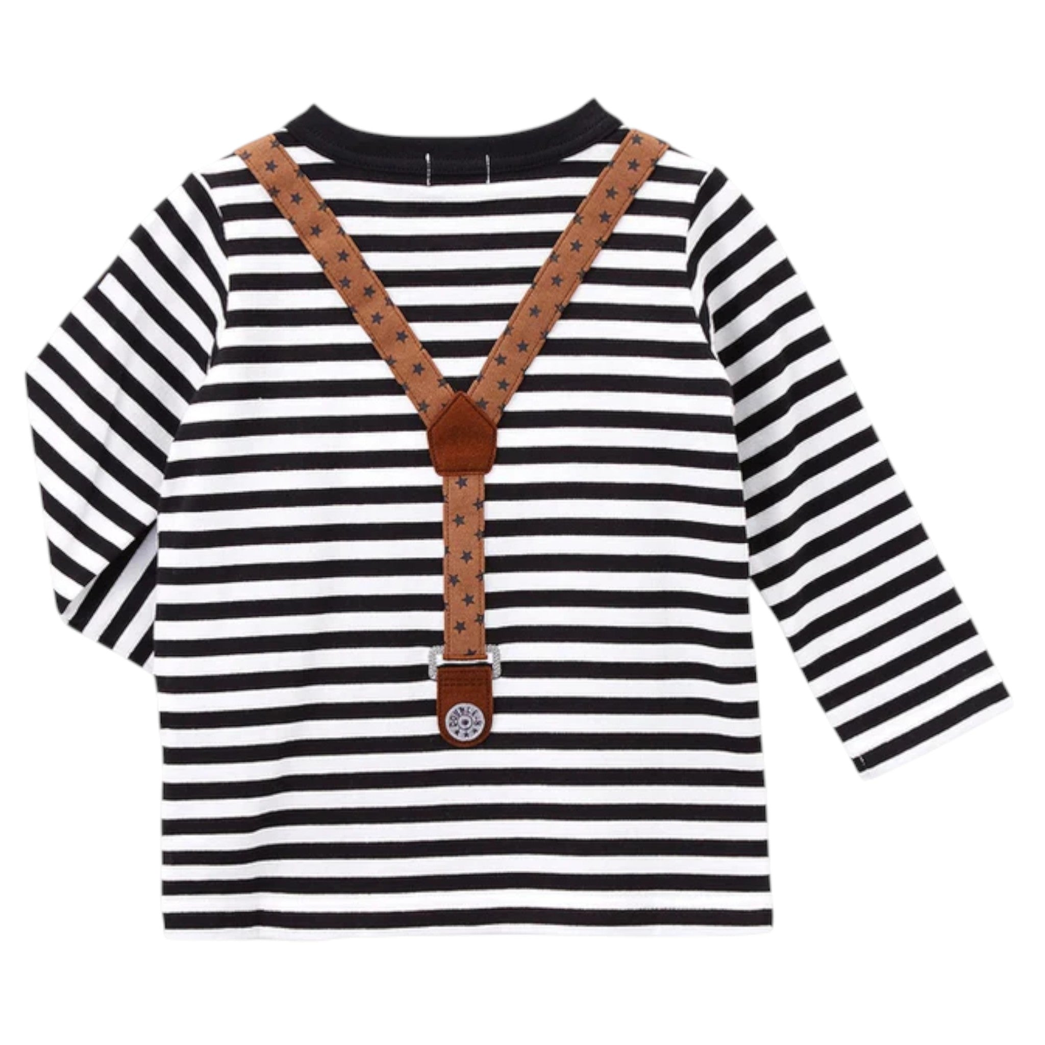 미키하우스 더블B 서스펜더 모티프 긴팔 티셔츠