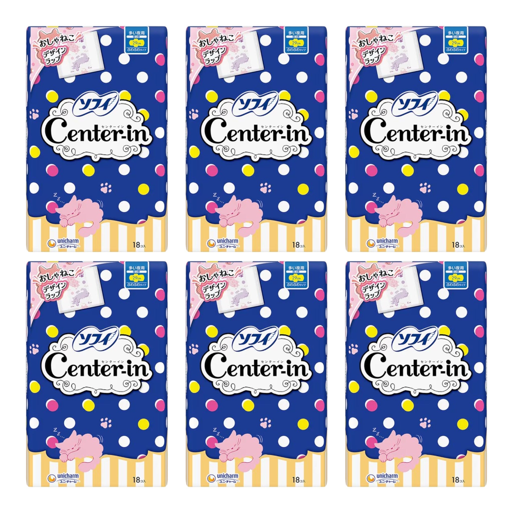 索菲 索菲 透氣柔軟型 夜用 翅膀型 29cm 18片 6包