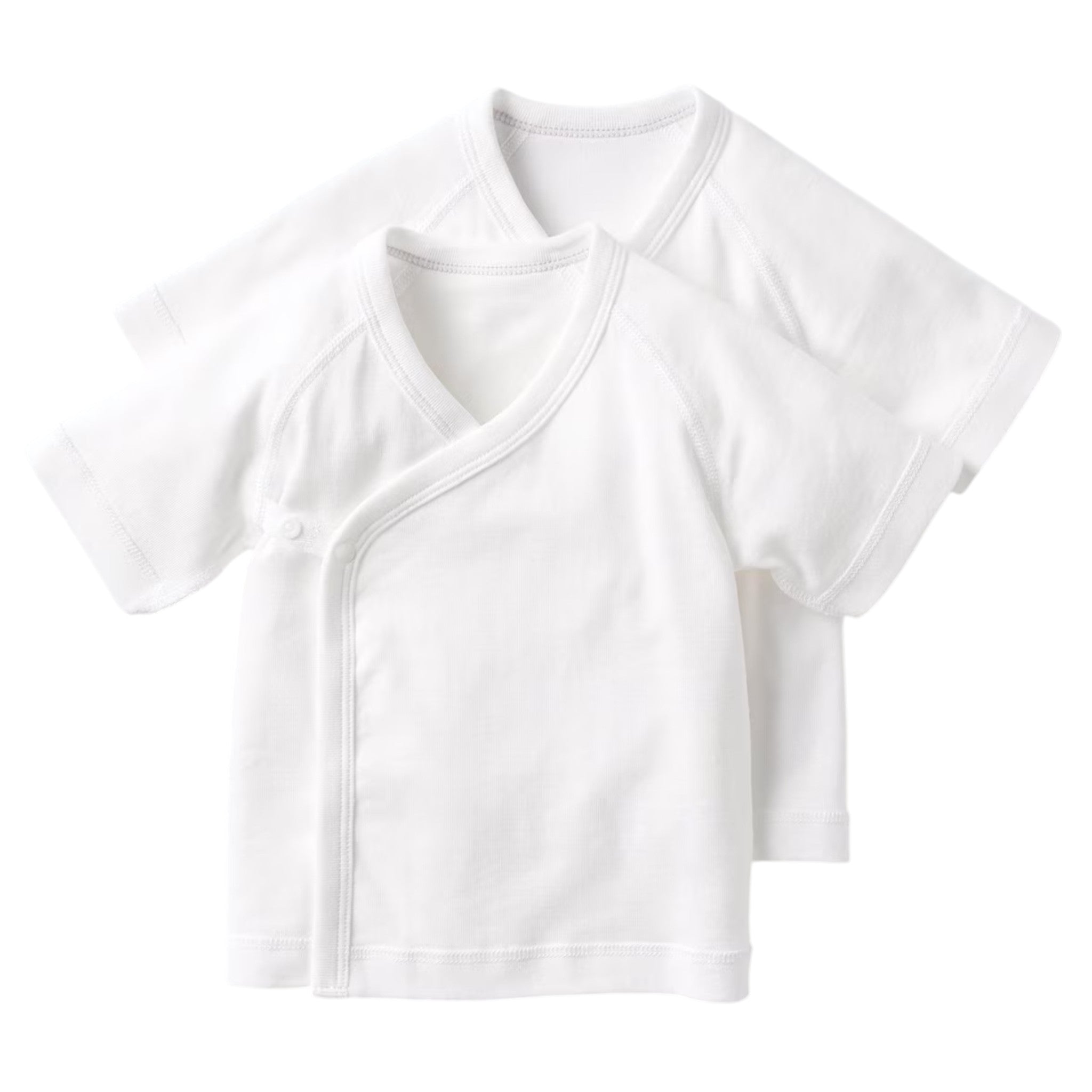 유니클로 베이비 숏 내의 2매 세트 화이트 50~60cm