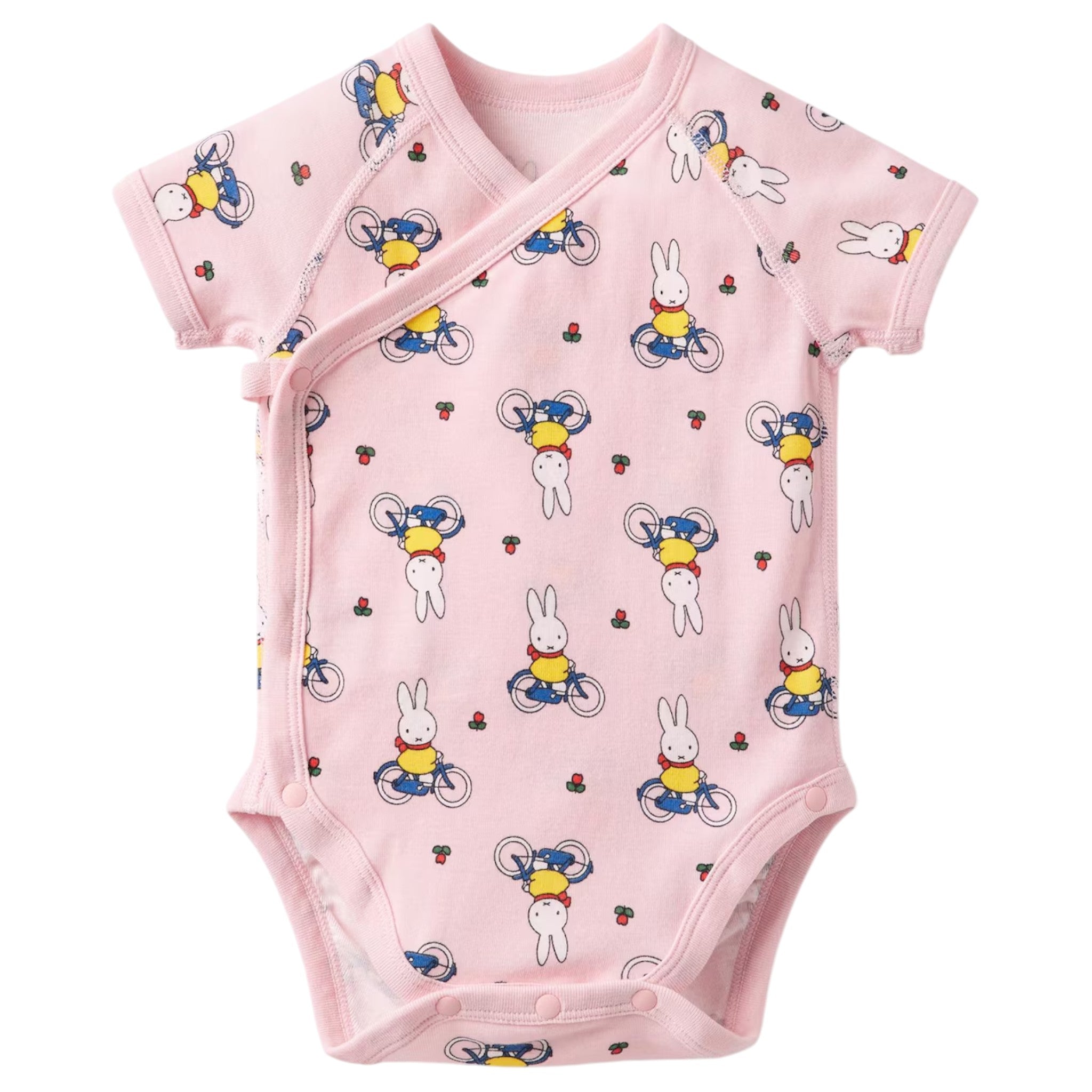 優衣庫嬰兒繪本系列連身衣 兔子小姐與自行車 前開扣 60~70cm
