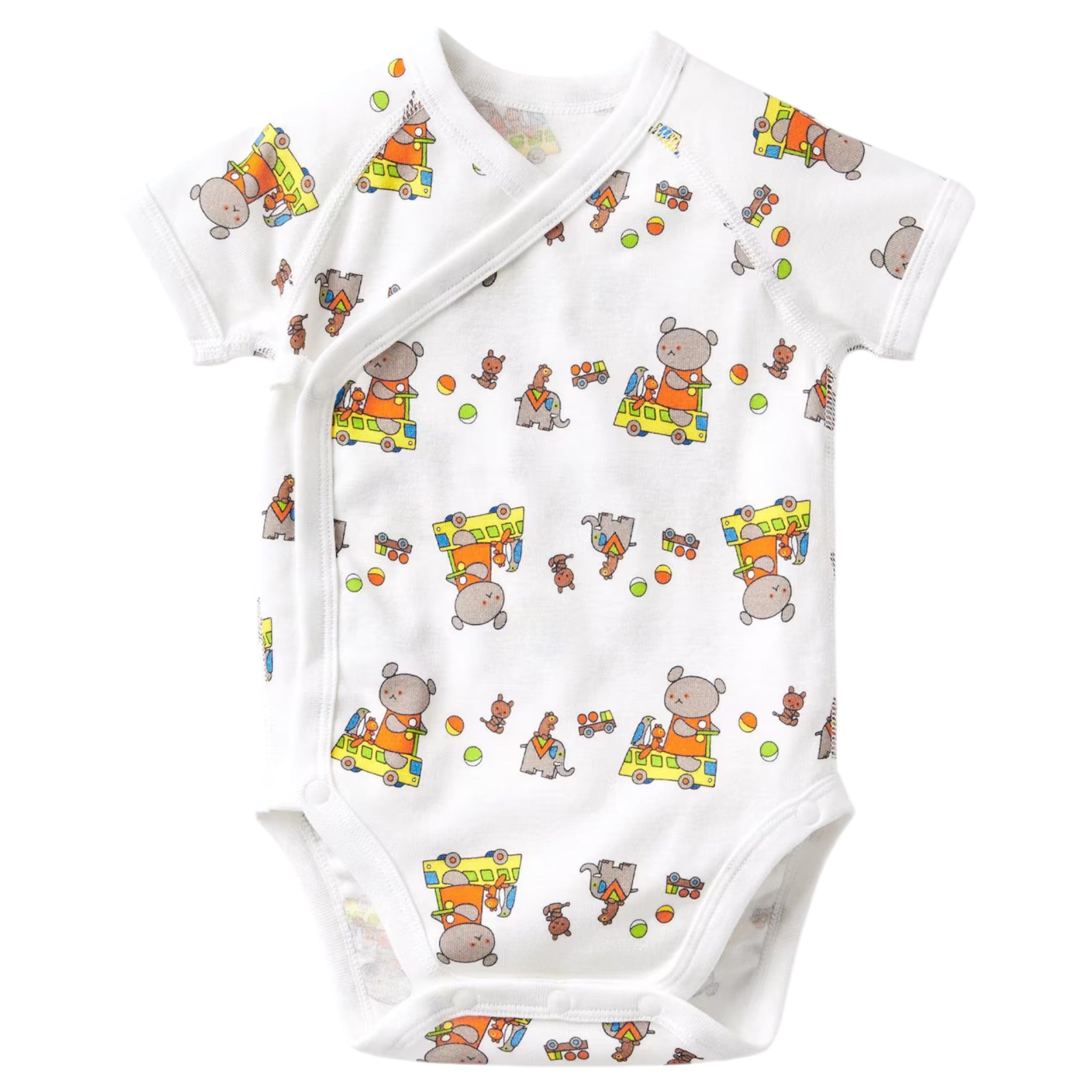 유니클로 베이비 그림책 컬렉션 바디수트 코구마짱 운전사 앞여밈 60~70cm