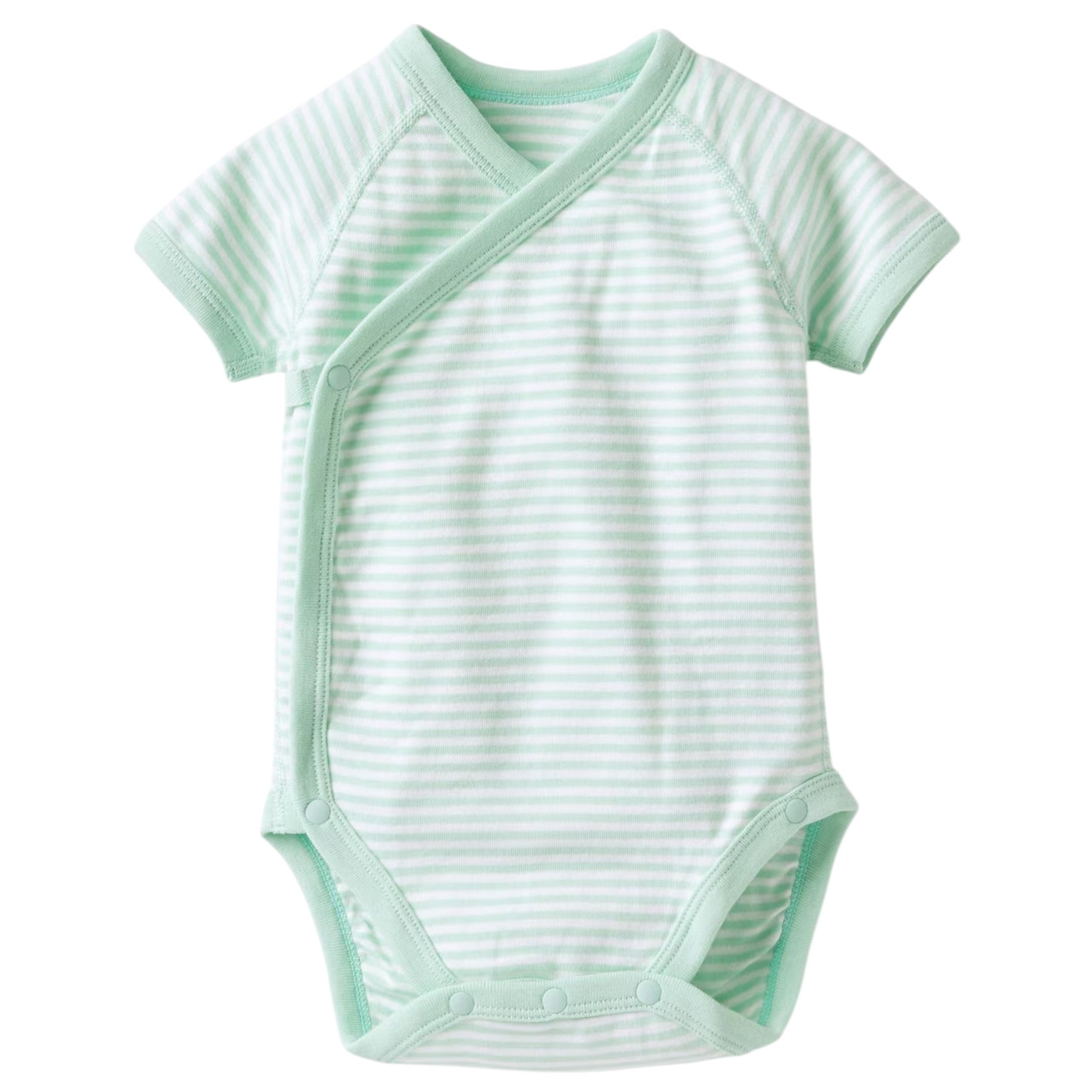 유니클로 베이비 바디수트 앞여밈 라이트 그린 60~70cm