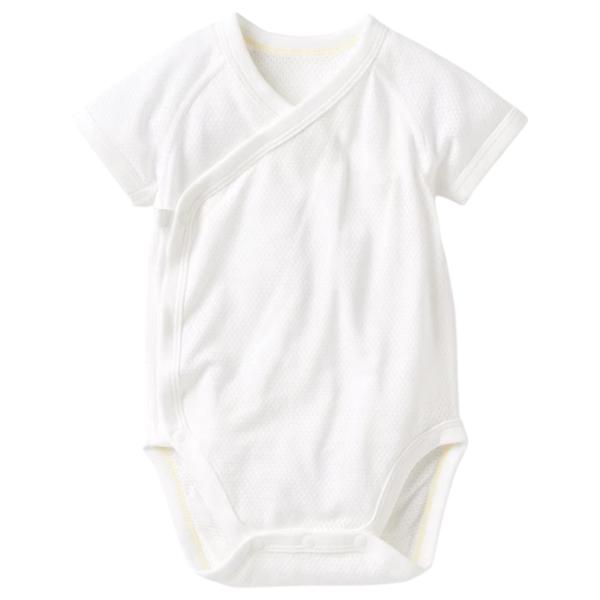 유니클로 베이비 코튼 메쉬 바디수트 앞여밈 화이트 60~70cm