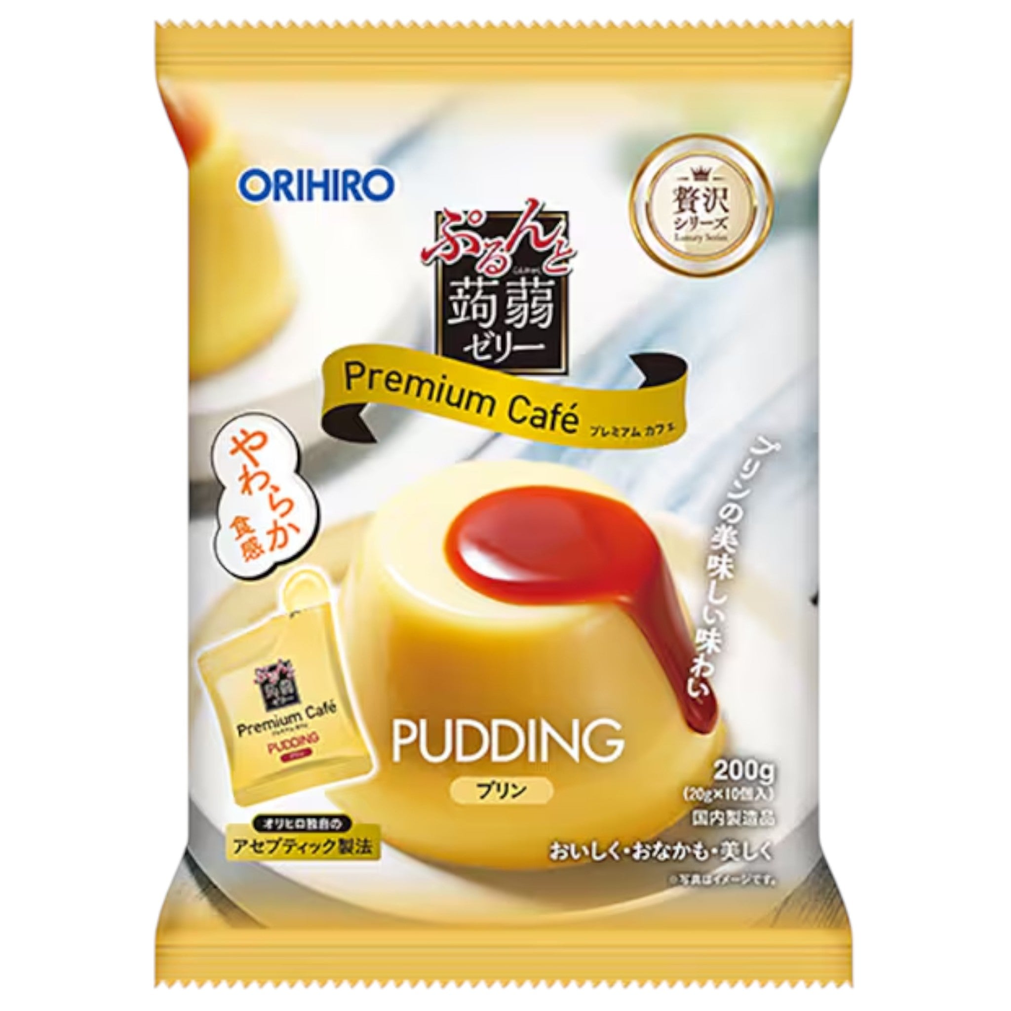 오리히로 퓨룬토 곤약 프리미엄 카페 푸딩 20g x 10개입