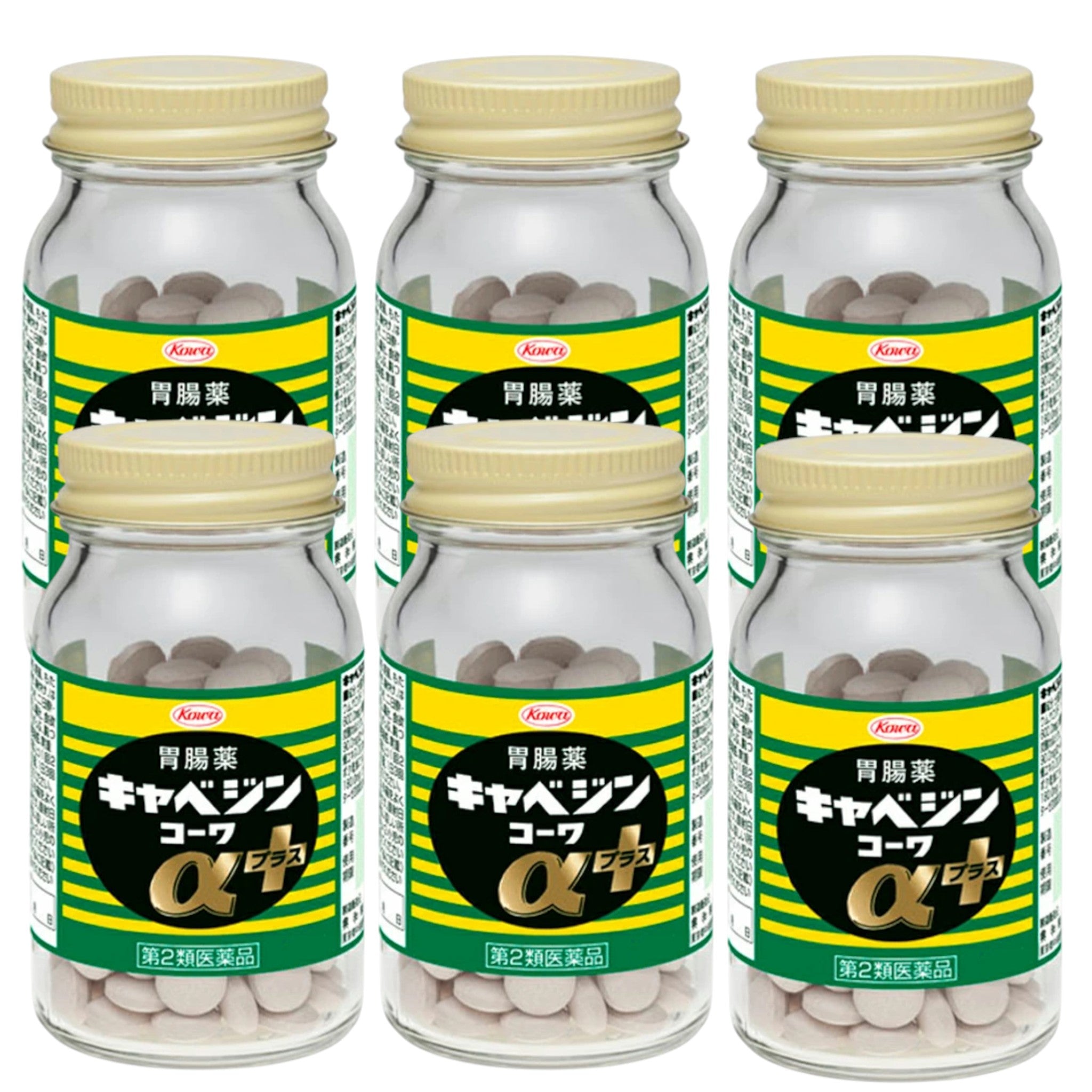 카베진 코와 알파 플러스 200정 x 6개 세트 양배추 위장약 소화제 속쓰림 개선