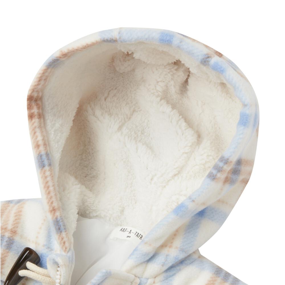 玩具反斗城 RAT-A-TATR 嬰兒絨毛大衣 格紋 自然色