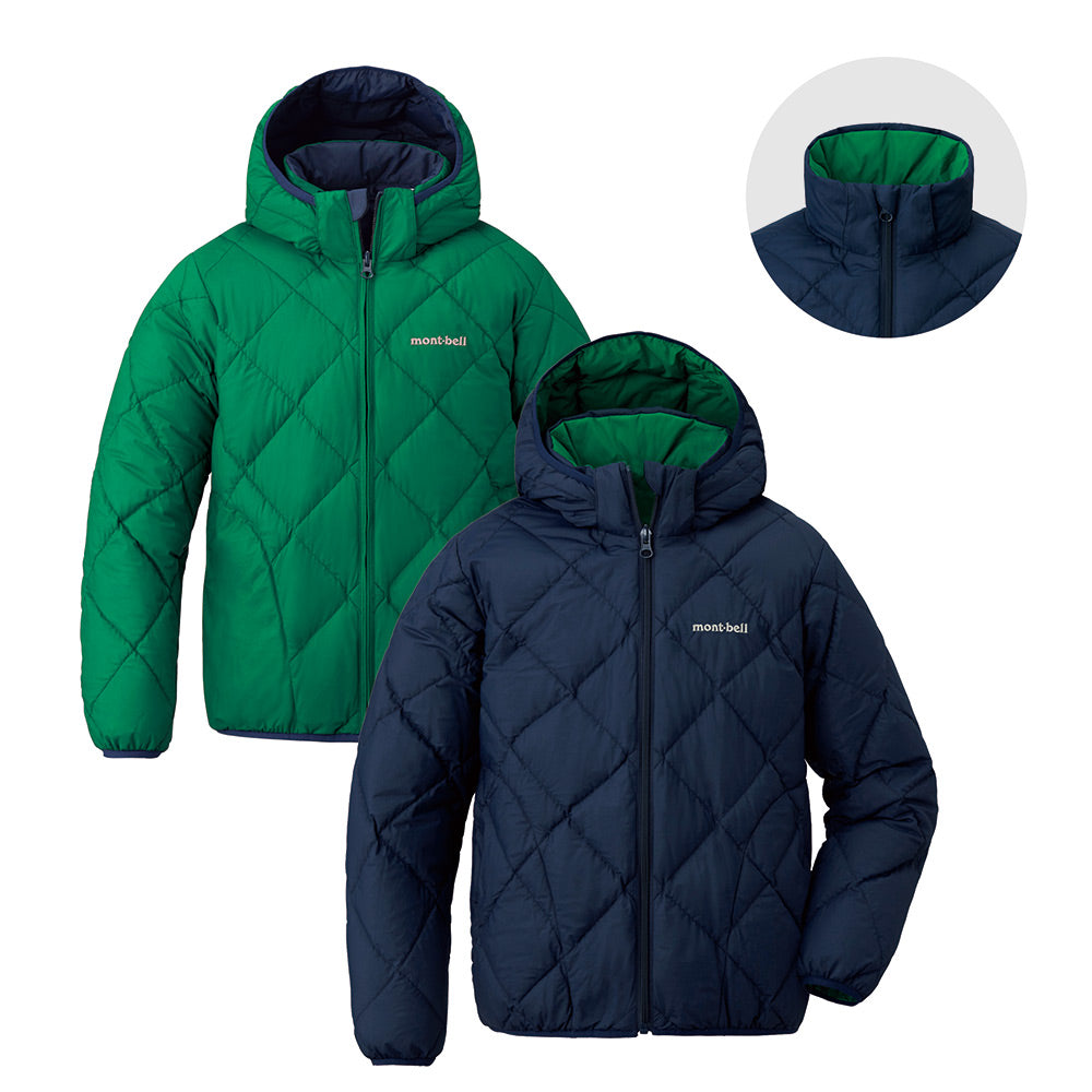 몽벨 리버서블 다운 파카 키즈 (140–160)