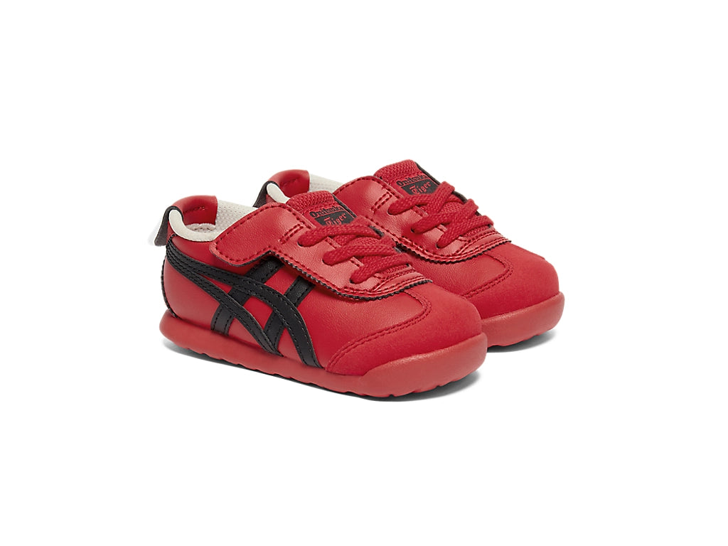 오니츠카타이거 멕시코 66 키즈 클래식 레드 블랙 운동화