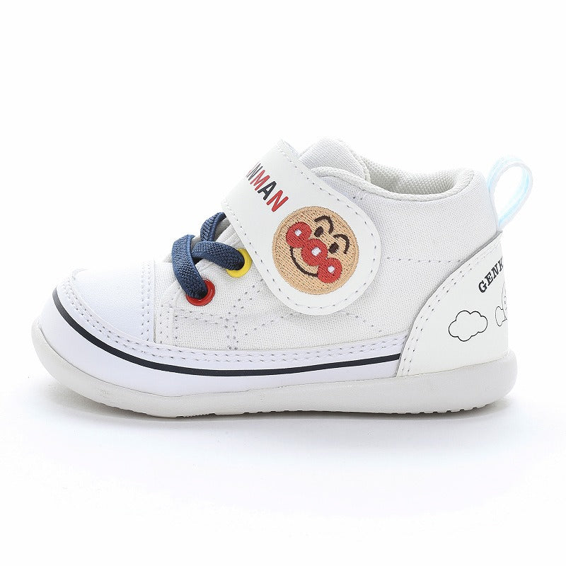 문스타 호빵맨 베이비 하이탑 슈즈 AP B61 화이트