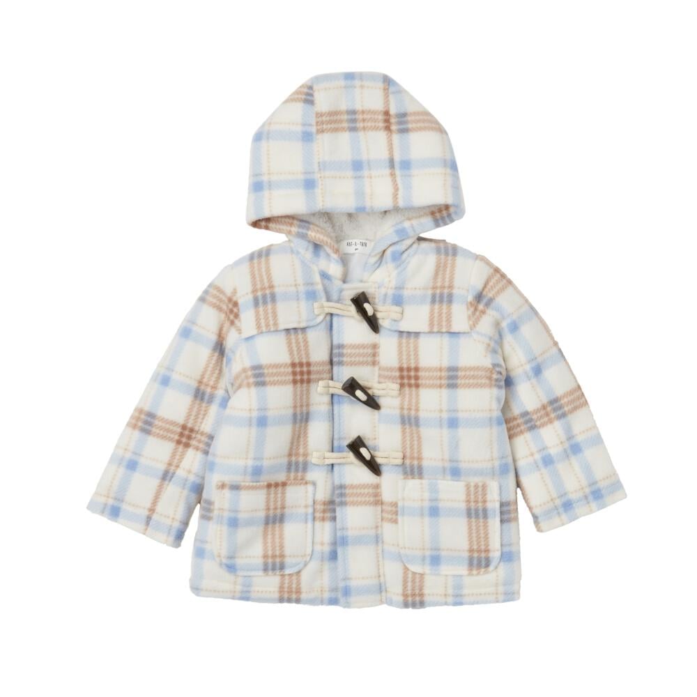 TOYSRUS RAT-A-TATR 유아 패딩 더플 코트 체크 내추럴