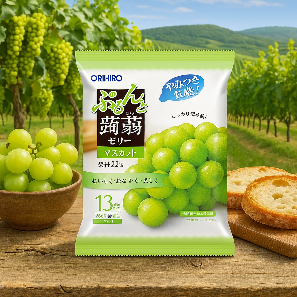 오리히로 곤약젤리 파우치 머스캣맛 20g × 6개입