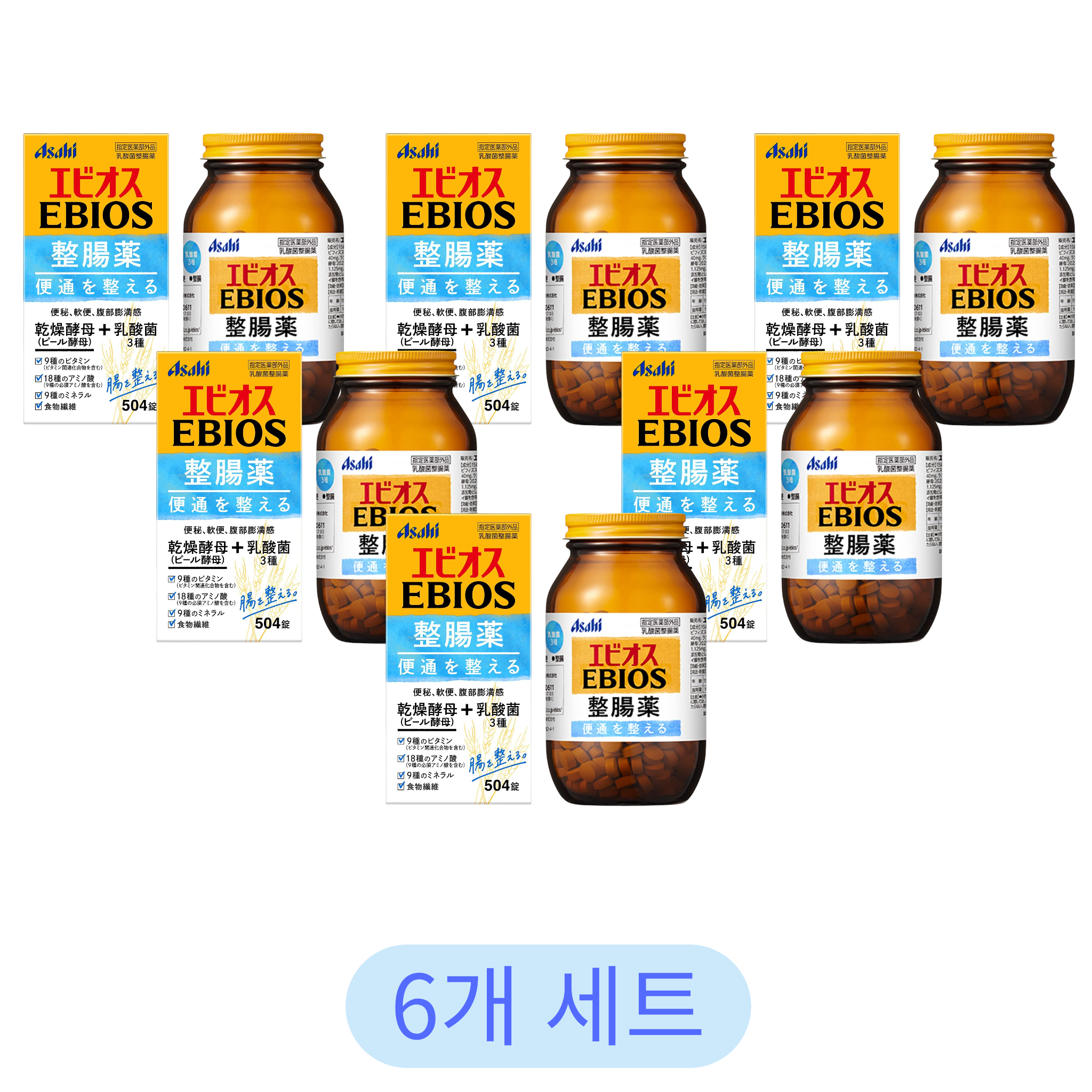 에비오스 정장제 504정 (6개 세트)