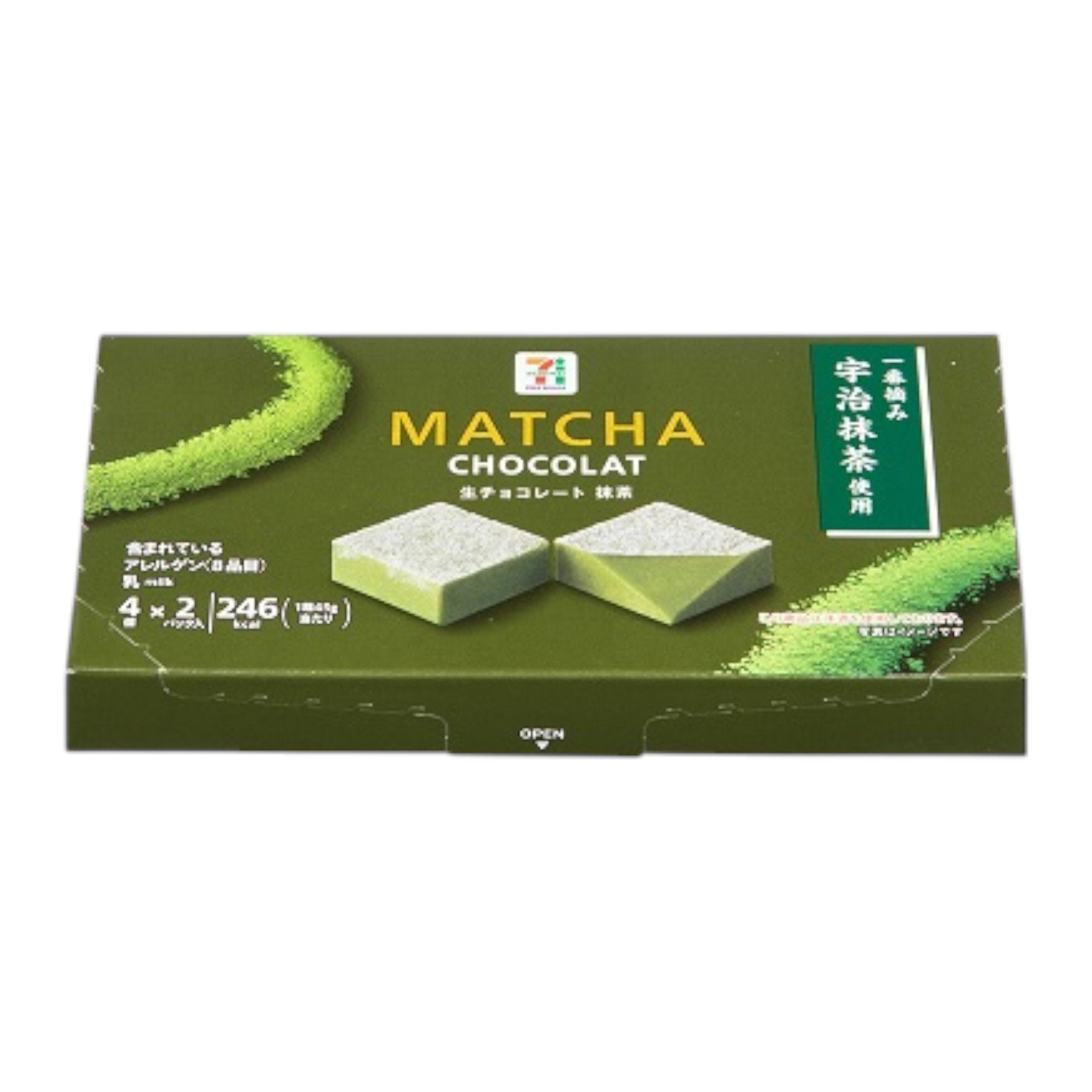 세븐일레븐 생초콜릿 말차 4개입 2팩