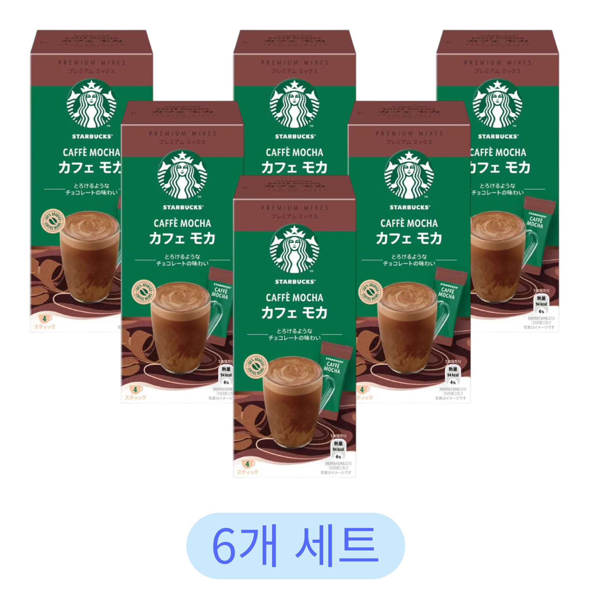 네슬레 스타벅스 프리미엄 믹스 카페 모카 4개입 (6개 세트)