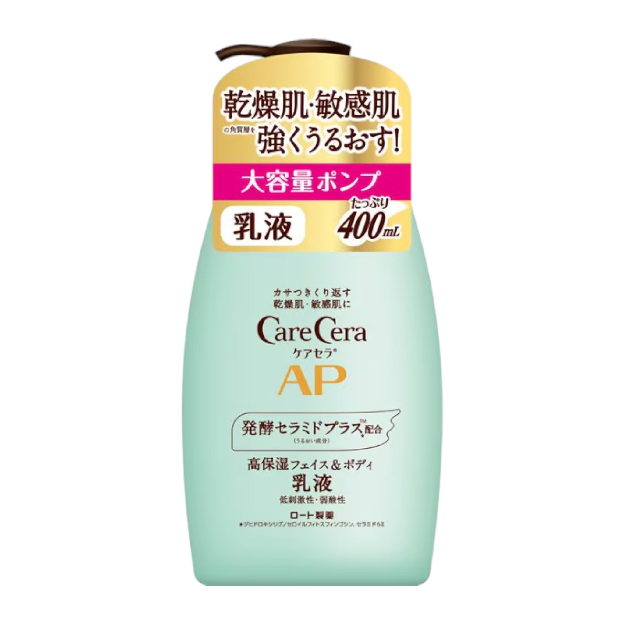 로토제약 케어세라 AP 페이스 앤 바디 유액 대용량 펌프 400ml