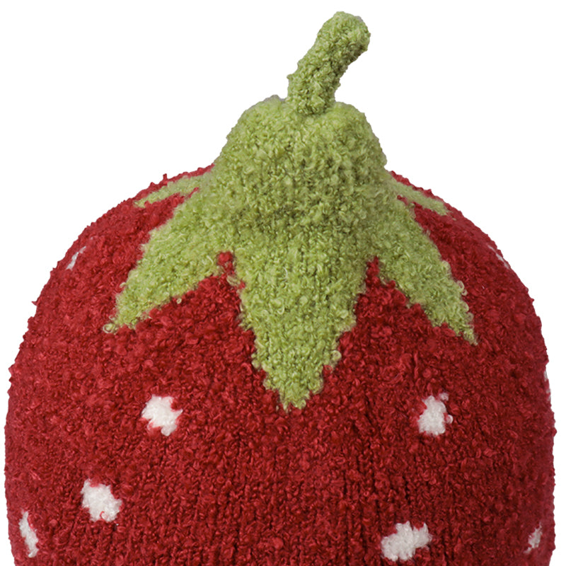 아카짱혼포 딸기 니트모자 와인 (38–50cm)