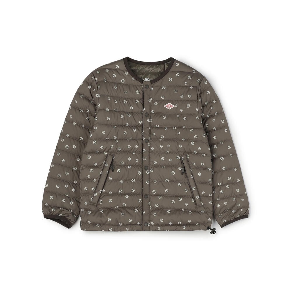 단톤 KIDS' INNER DOWN CREWNECK JACKET POLKA DOT