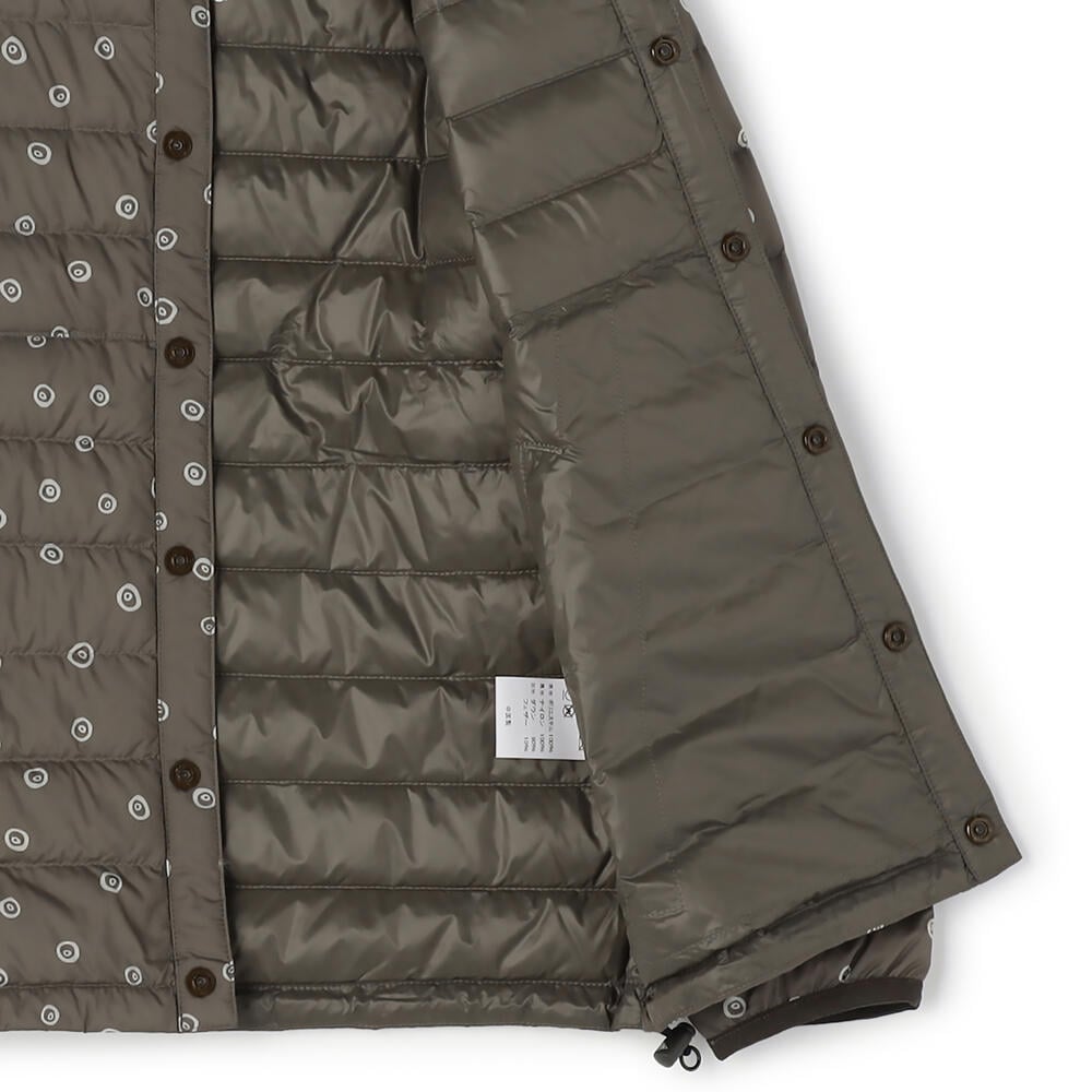 단톤 KIDS' INNER DOWN CREWNECK JACKET POLKA DOT
