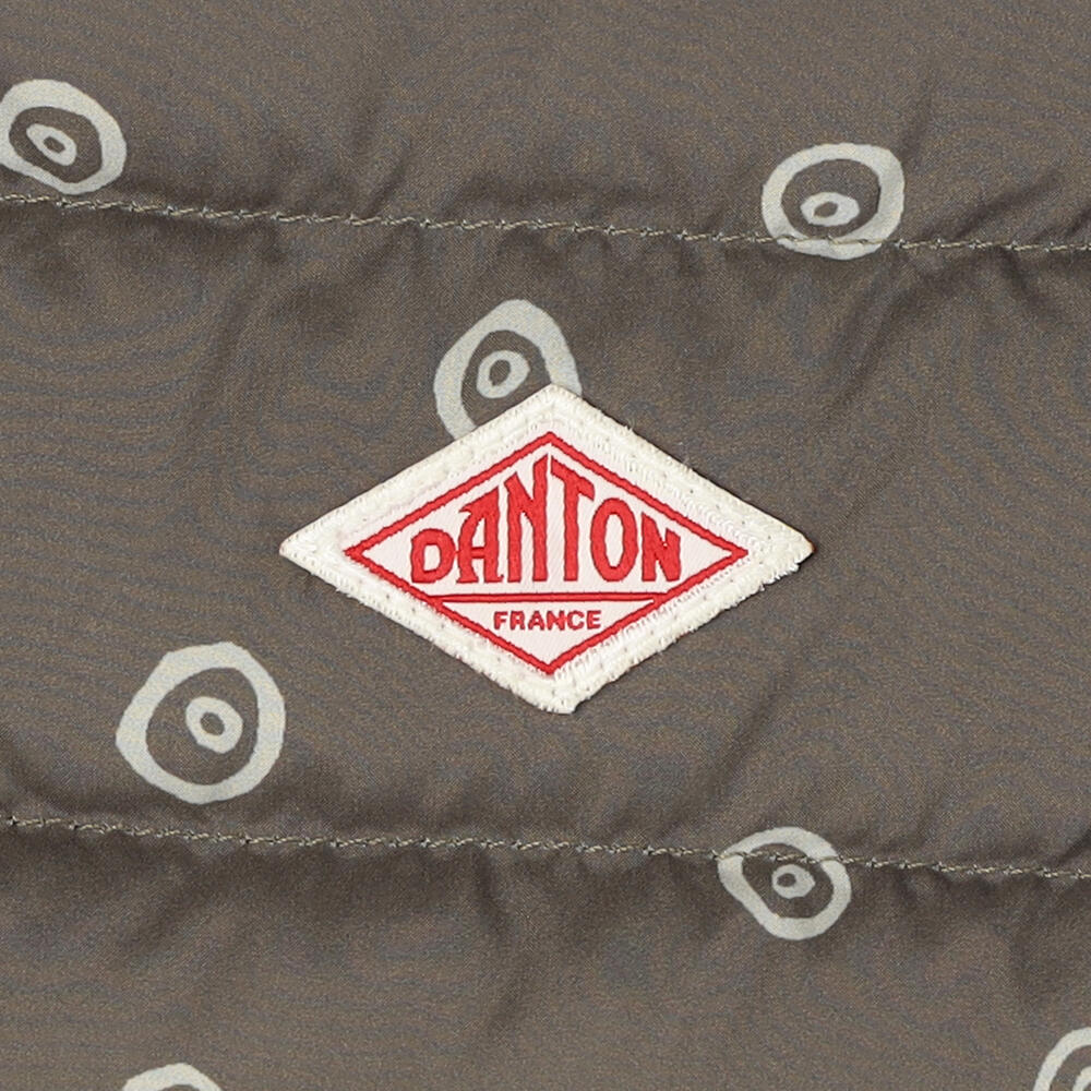 단톤 KIDS' INNER DOWN CREWNECK VEST PLAID POLKA DOT