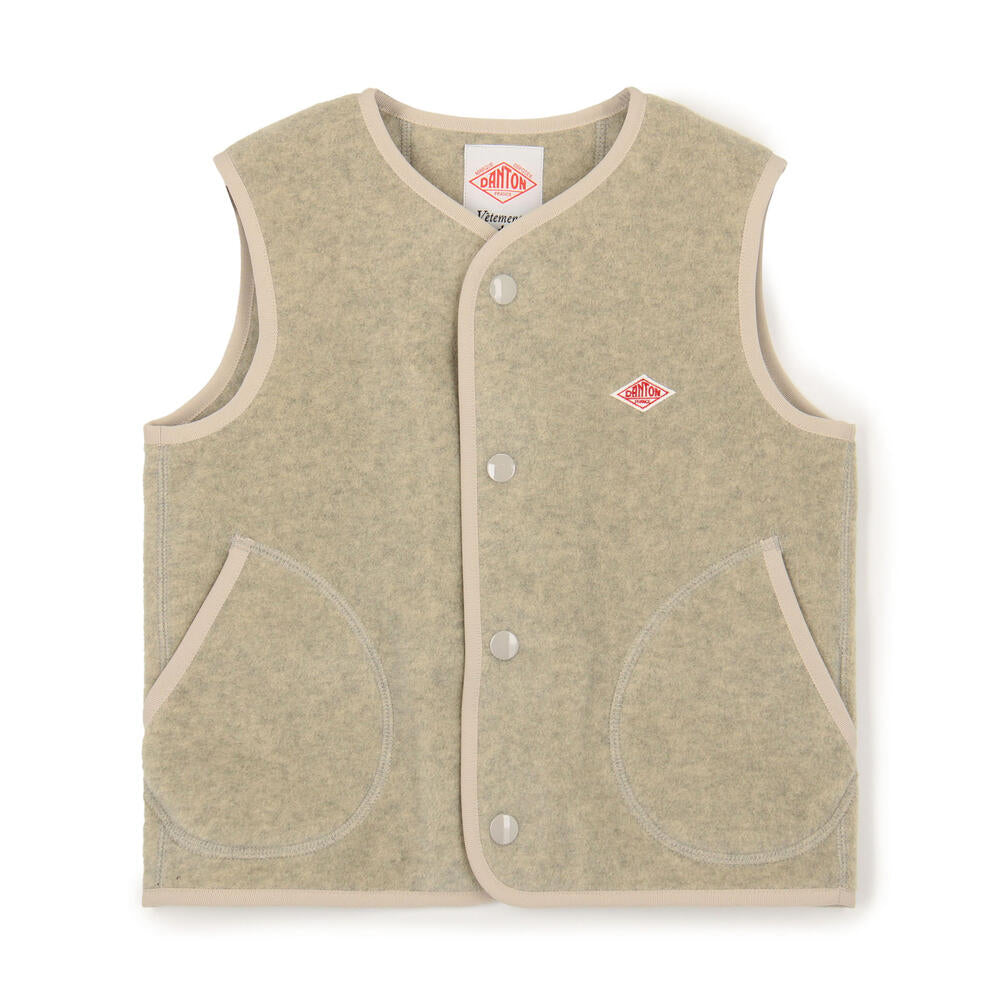 단톤 KIDS' FLEECE COLLARLESS VEST