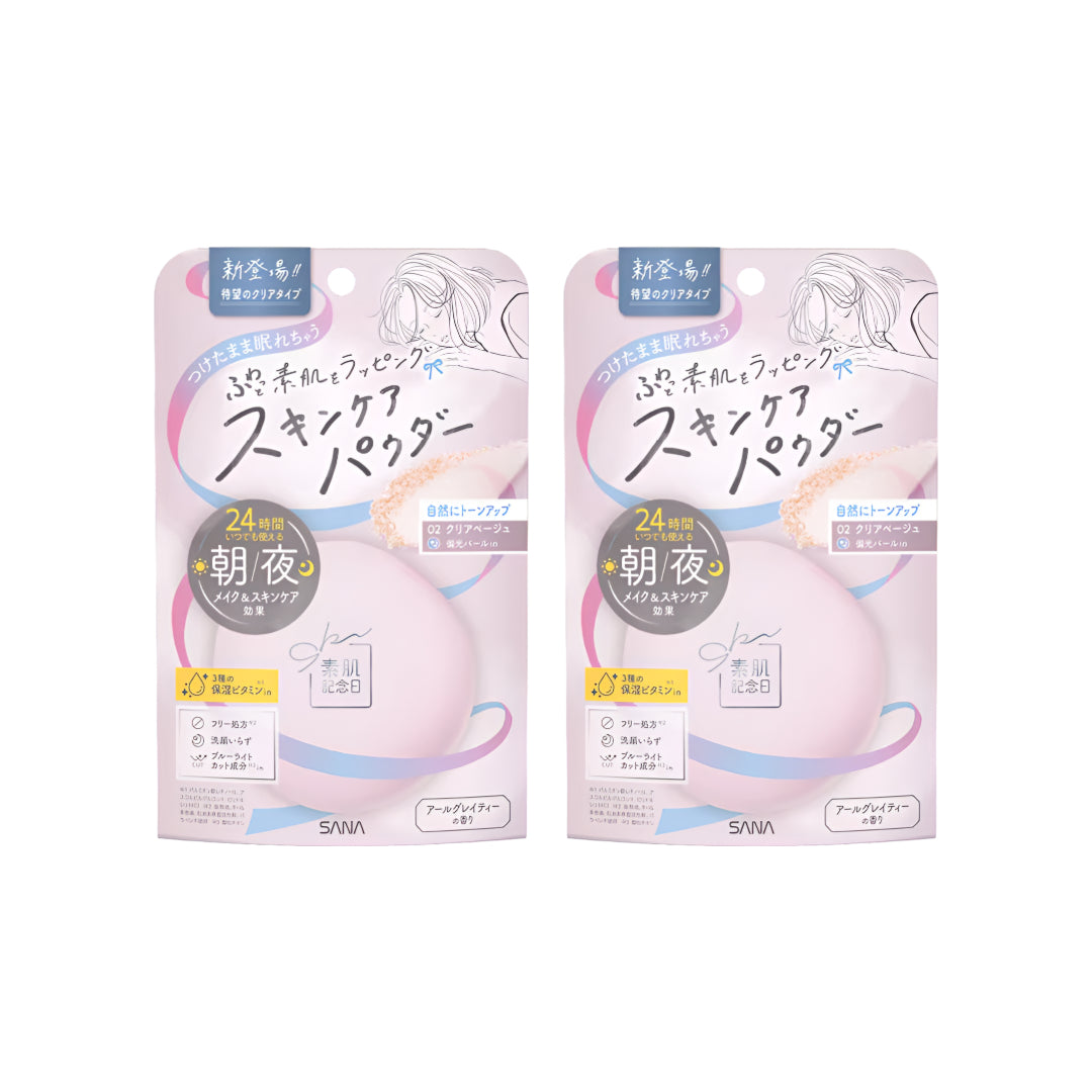 사나 스하다기념일 스킨케어 파우더 N 02 클리어 베이지 10g 2개