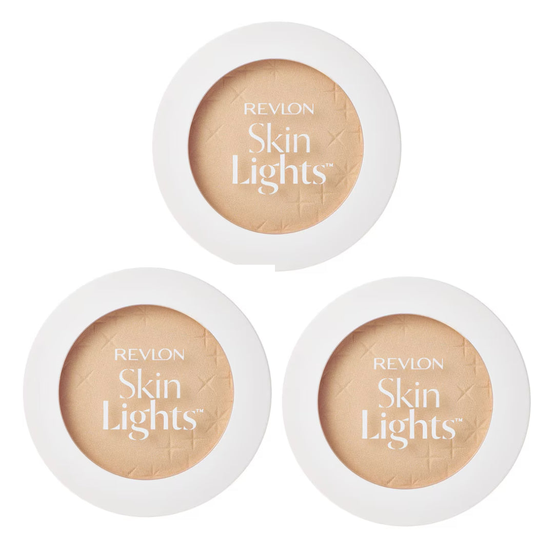 레브론 스킨라이트 프레스드 파우더 N101 라이트 베이지 SPF25 PA++ 10g 3개